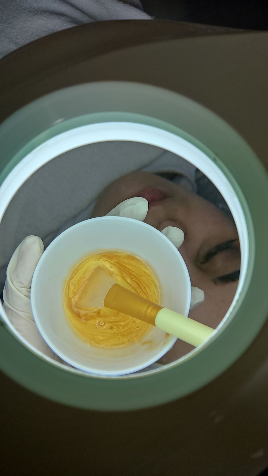 Préparation d'un soin du visage